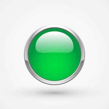 Yuvarlak yeşil web düğmesi