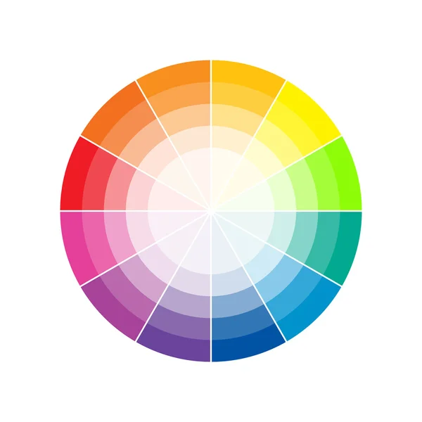 Illustrazione cerchio di colore — Vettoriale Stock