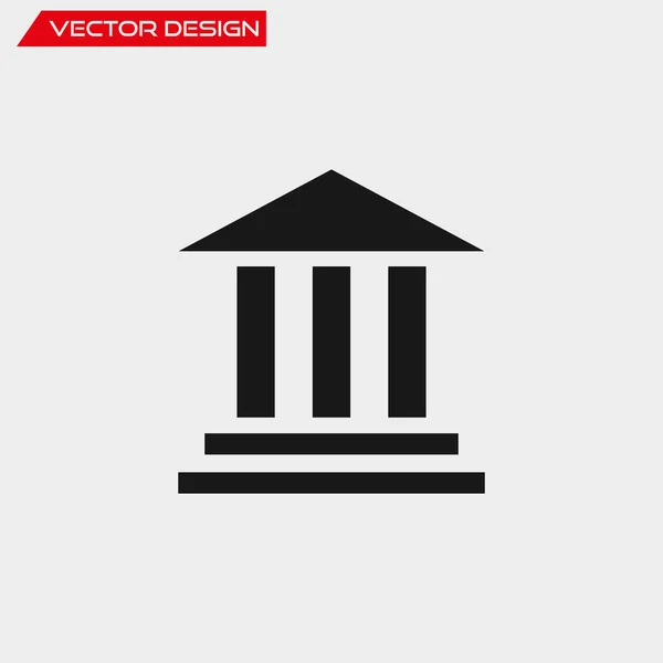 Ícone do banco vetorial — Vetor de Stock