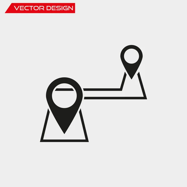 Ícone de navegação vetorial — Vetor de Stock