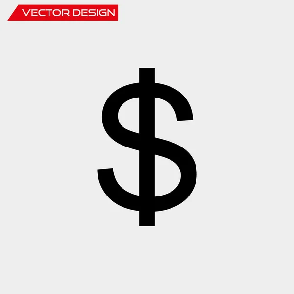 Ícone do Dólar do Vetor — Vetor de Stock