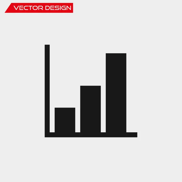 Ícone do gráfico vetorial — Vetor de Stock