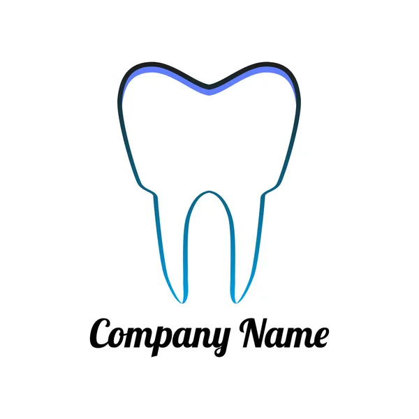 Ilustracja logo zęba — Wektor stockowy