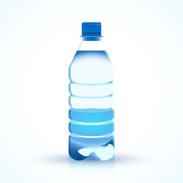 Abbildung einer Flasche Wasser — Stockvektor