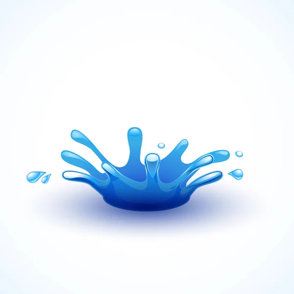 Water splash illustration — Stock Vector