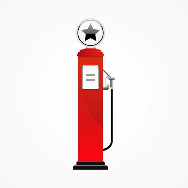 Retro gas pomp station, vector design — Stockvector