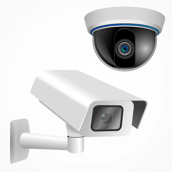 Zestaw CCTV, ilustracji wektorowych, videocam — Wektor stockowy