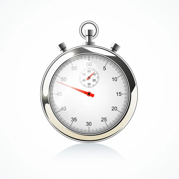 Chronomètre - isolé sur blanc — Image vectorielle