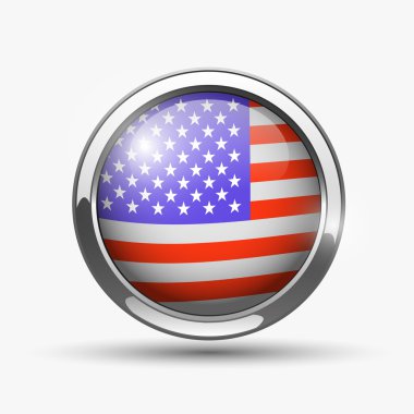 Amerikan bayrağı düğmesi
