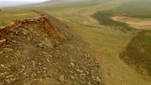 Voo para quadricópteros vista aérea perto de Ulan-Ude, República da Buryatia — Vídeo de Stock