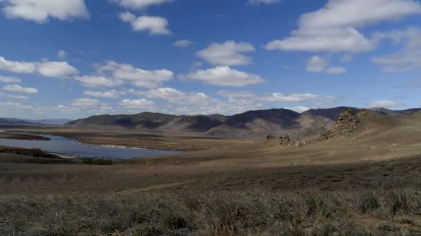 아름 다운 강 Selenga Buryatia, 러시아 — 비디오