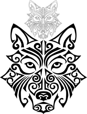 Wolf head. Vector