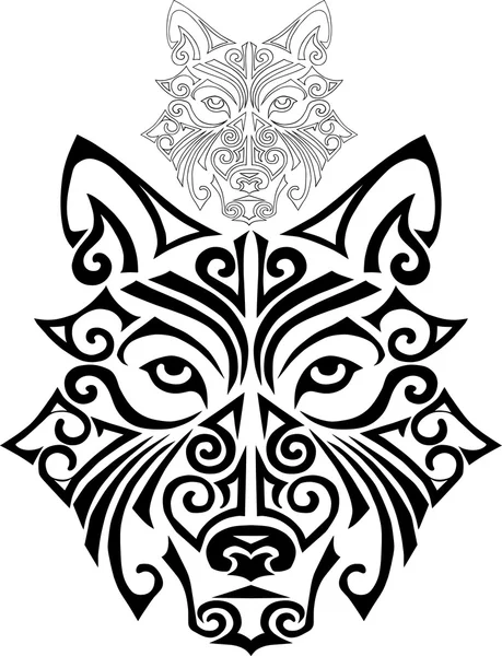 Wolf head. Vector — Stock vektor