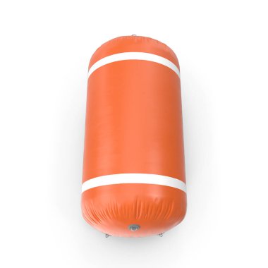 Turuncu şişme şamandıra su sporları ve kurtarma için güvenlik işareti olarak kullanılır..