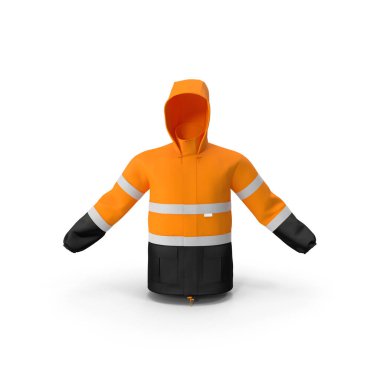 Sel kurtarma güvenliği için su geçirmez yüksek görüşlü yağmurluk..