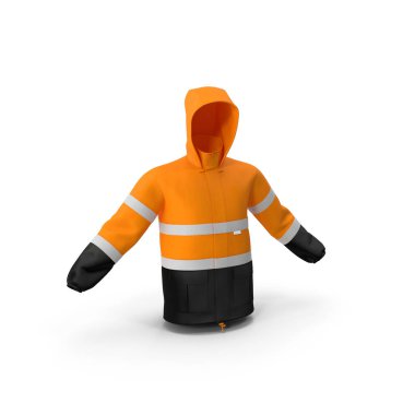 Sel kurtarma güvenliği için su geçirmez yüksek görüşlü yağmurluk..