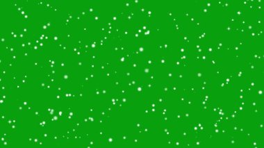 Yeşil Ekran Arkaplanındaki Parıldayan Küçük Yıldızlar (124) Hareketli Grafik Canlandırması