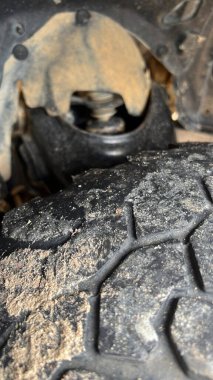 yakın - bir araba tekerleği