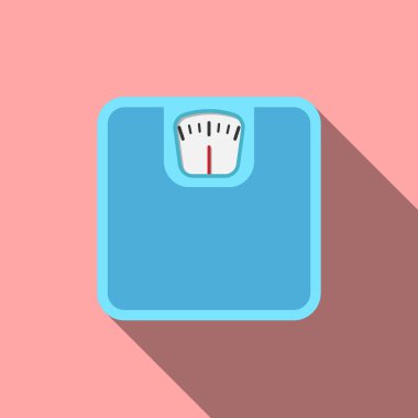 Banyo ölçekli düz tasarım uzun gölge