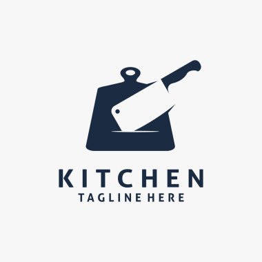 Mutfak logosu tasarımı için tahta ve bıçak kesiyorum.