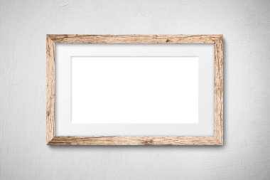 Antika Kahverengi Klasik Klasik Eski Klasik Eski Tahta Dikdörtgen Yapılandırma Kanvas Çerçevesi beyaz arka planda izole edildi. Boş ve çeşitli deneklerin baget kalıpları. Tasarım elemanı. resim, ayna ya da resim için kullan