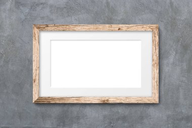 Antika Kahverengi Klasik Klasik Eski Klasik Eski Tahta Dikdörtgen Yapılandırma Kanvas Çerçevesi beyaz arka planda izole edildi. Boş ve çeşitli deneklerin baget kalıpları. Tasarım elemanı. resim, ayna ya da resim için kullan