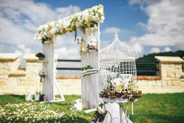 Wedding Bouquet Cage Wedding Decorations Element — Stock Photo, Image