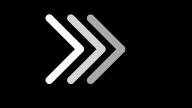 İmleç imleç düğmesini imzala 2d animasyonu taşıyan yön ve yön