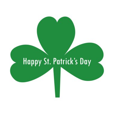 Happy St Patrick'ın gün Yeşil yonca sembolü