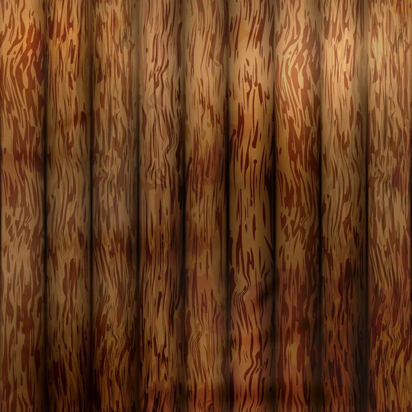 Tablón de madera textura fondo, color nogal madera — Vector de stock