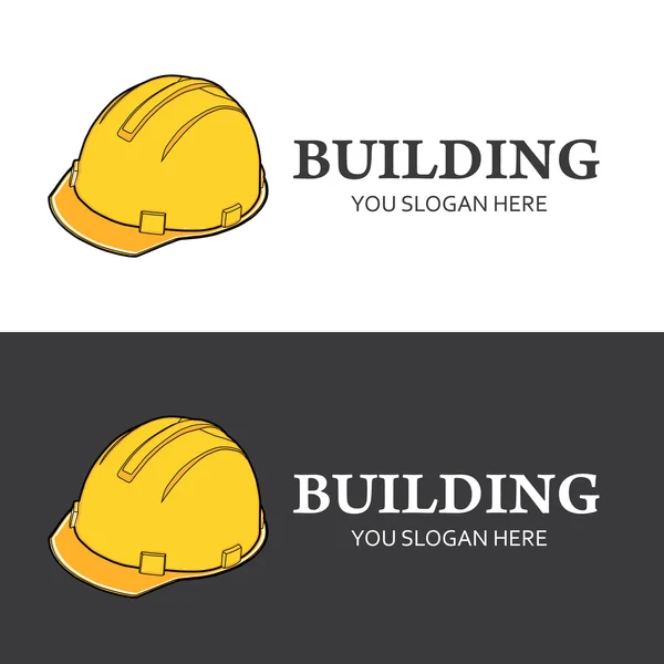 Construction logo, logotupe building company — Stock Vector