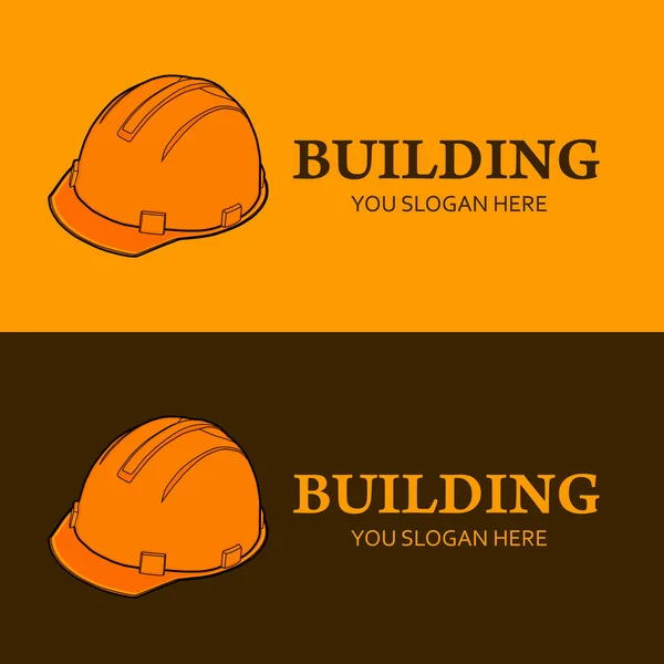Logo de construction, logotype entreprise de construction — Image vectorielle