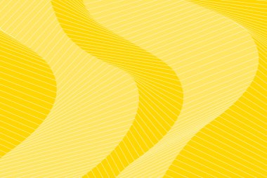 Çöl dunes tasarlamak vektör çizim. Sarı dalgalı arka plan beyaz çizgiler ile.