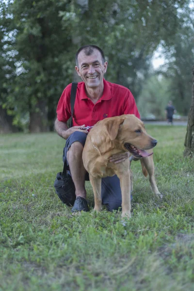 Hombre con Labrador Fotos De Stock Sin Royalties Gratis