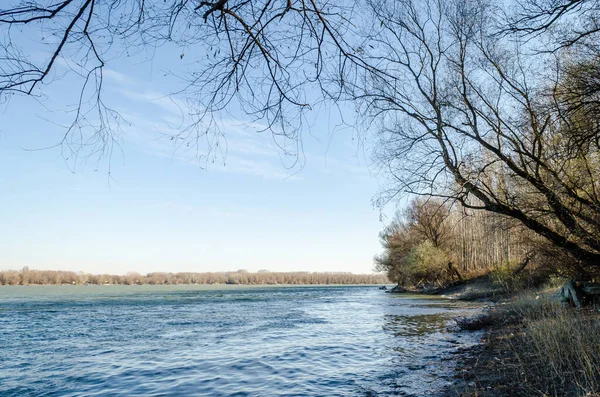 Donau Oever Petrovaradin Bij Stad Novi Sad Servië — Stockfoto