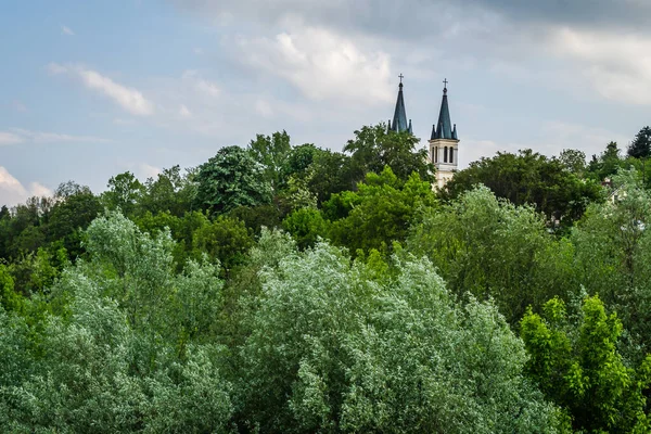 Novi Sad Servië April 2019 Voorsteden Van Novi Sad Petrovaradin — Stockfoto