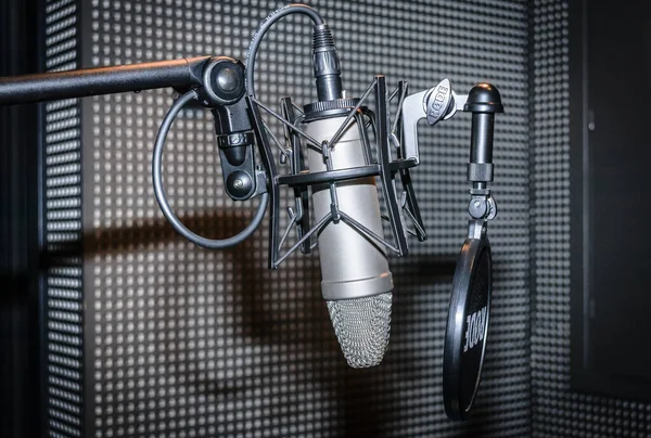 Microphone Radio Studio — Stock Photo, Image