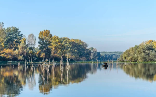 Novi Sad, Serbia - August 17. 2019: Panorama Lake near Novi Sad