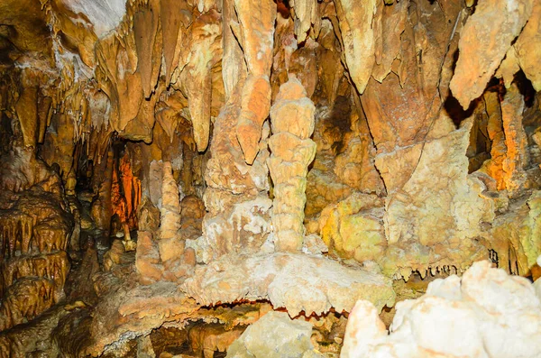 Esta Uma Caverna Localizada Desfiladeiro Sérvia Chamada Resavska Pecina — Fotografia de Stock