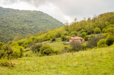 Resavska mağarasının girişinden Belajnica Dağı 'nın altına bakın..