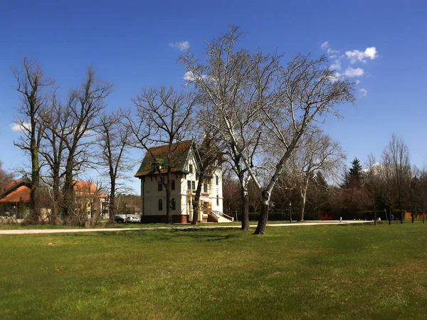 Subotica Serbia Kwietnia 2013 Park Nad Jeziorem Palickim Słoneczny Dzień — Zdjęcie stockowe