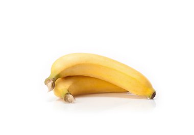 Beyaz Arkaplanda Muz Meyvesi İzole