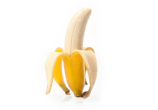 Fruta de plátano aislada sobre fondo blanco — Foto de Stock