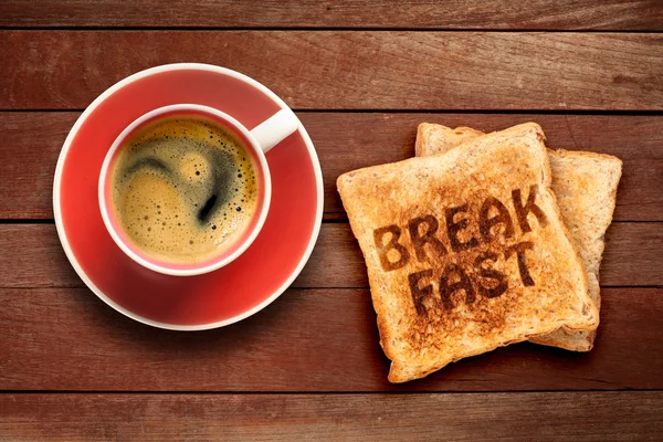 Breakfast, coffee and toast