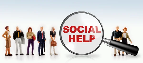 Social hjälp koncept — Stockfoto