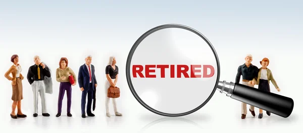 Retired people concept — Stock Photo, Image