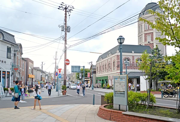 Sakaimachi-стріт, Отару, Хоккайдо, Японія — стокове фото
