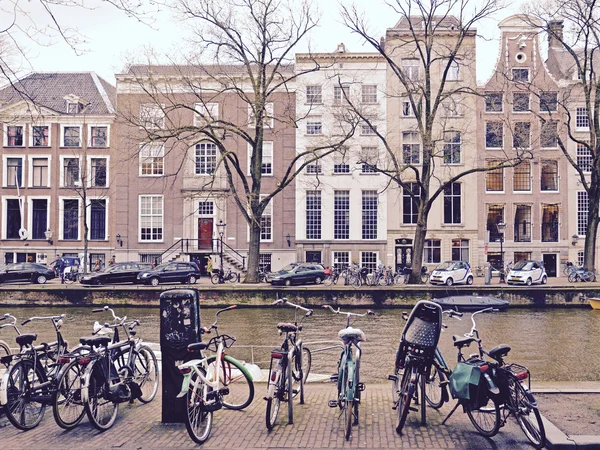 Παλιά πόλη στην περιοχή, Άμστερνταμ, Ολλανδία — Φωτογραφία Αρχείου