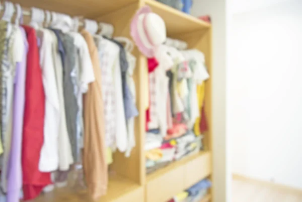 Women closet at home defocus or blur background — Stock Photo, Image
