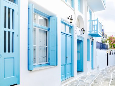 Mykonos yerel bina, Yunanistan